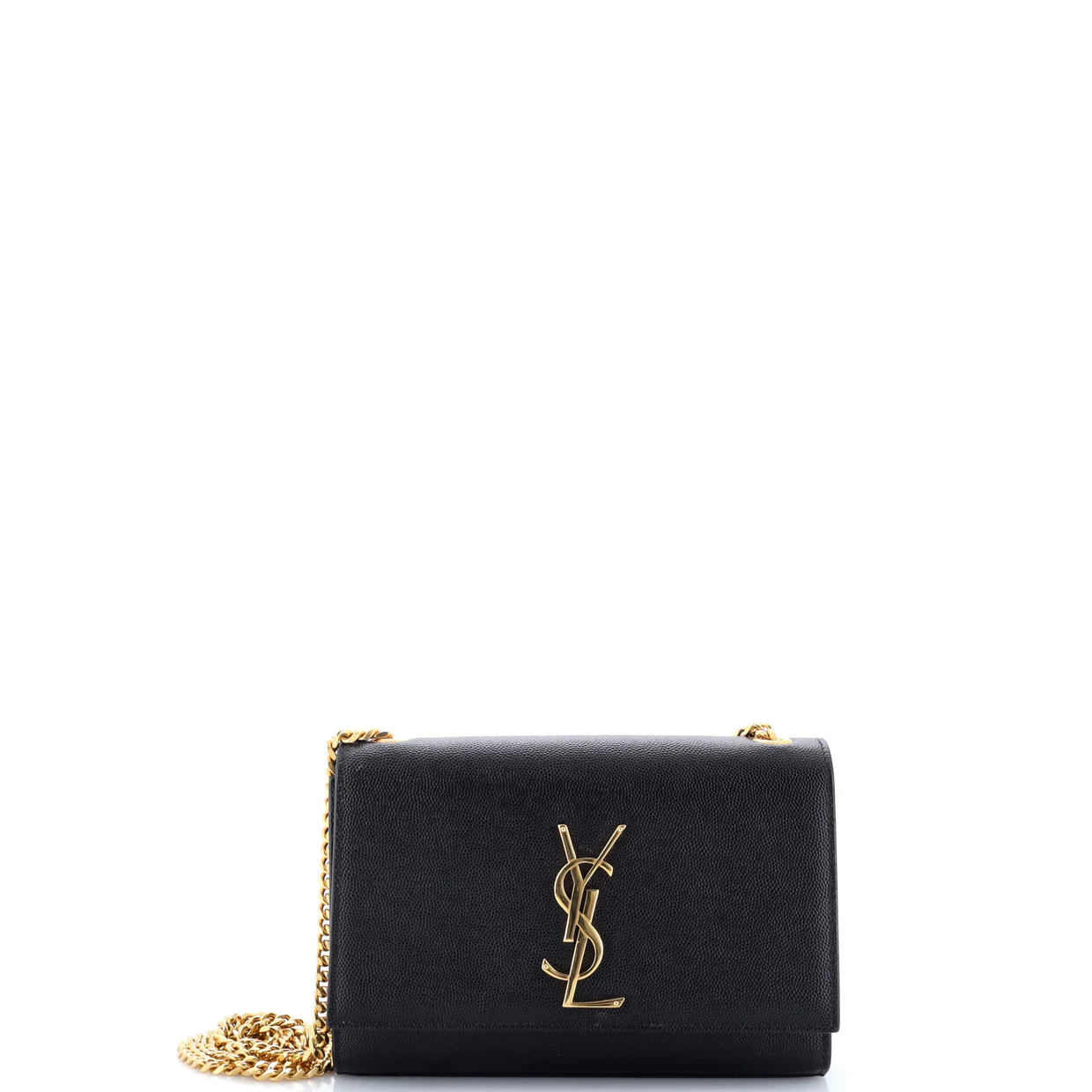Classic Monogram Crossbody Bag Grainy Leather Small - Deep Luxury