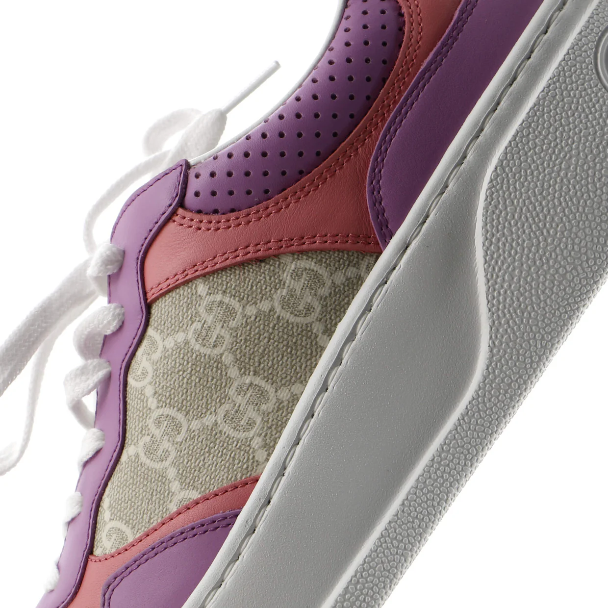 Women's Dali Platform Sneakers GG Coated Canvas and Leather - Deep Luxury