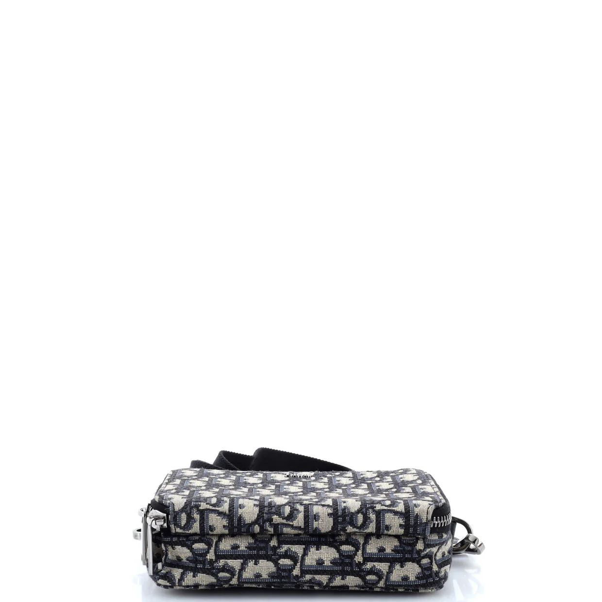 Double Zip Crossbody Pouch Oblique Canvas - Deep Luxury