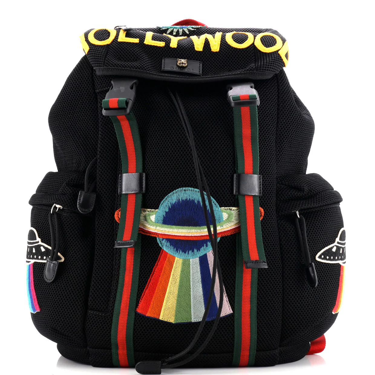 Hollywood Backpack Embroidered Mesh Large - Deep Luxury