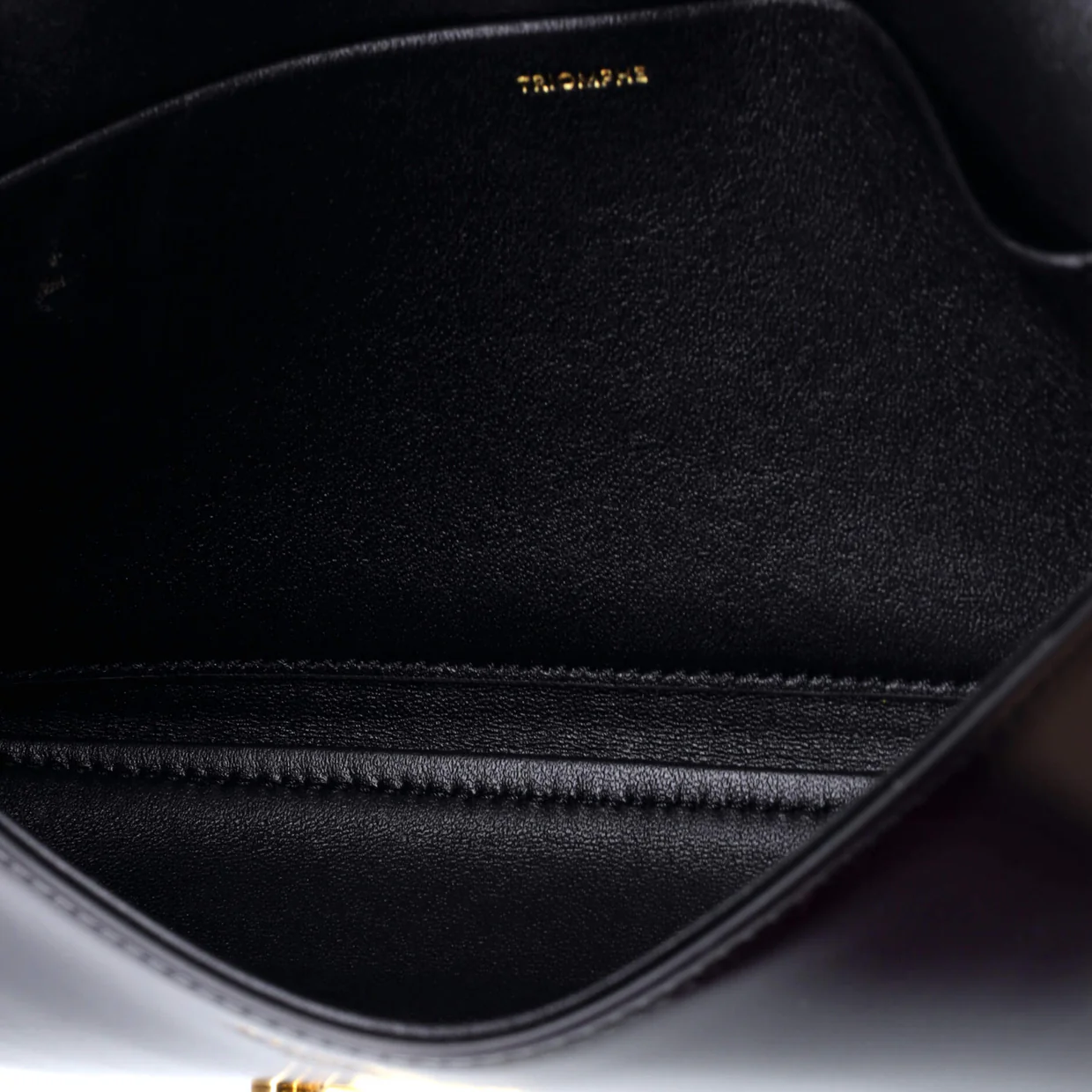 Triomphe East-West Shoulder Bag Smooth Calfskin - Deep Luxury