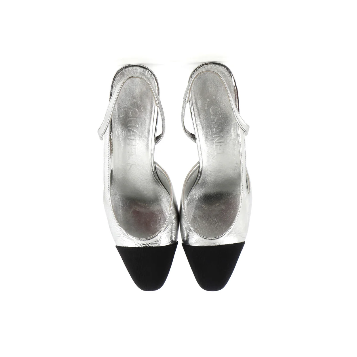 Women’s Cap Toe Slingback Pumps Leather - Deep Luxury
