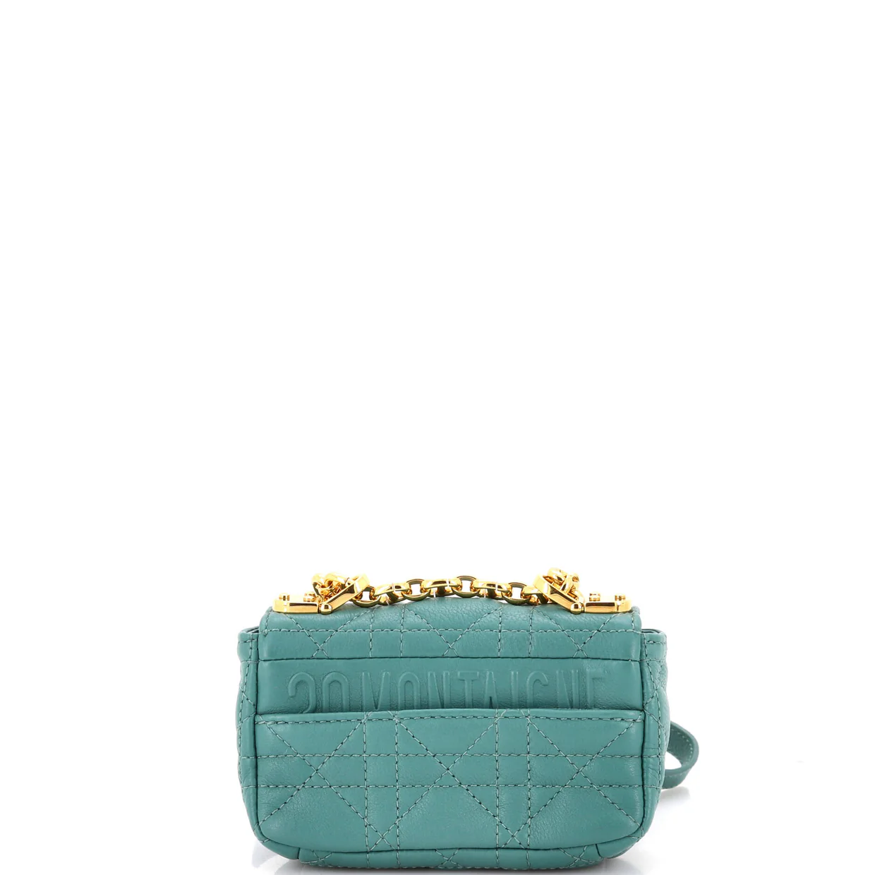 Caro Bag Cannage Quilt Calfskin Micro - Deep Luxury