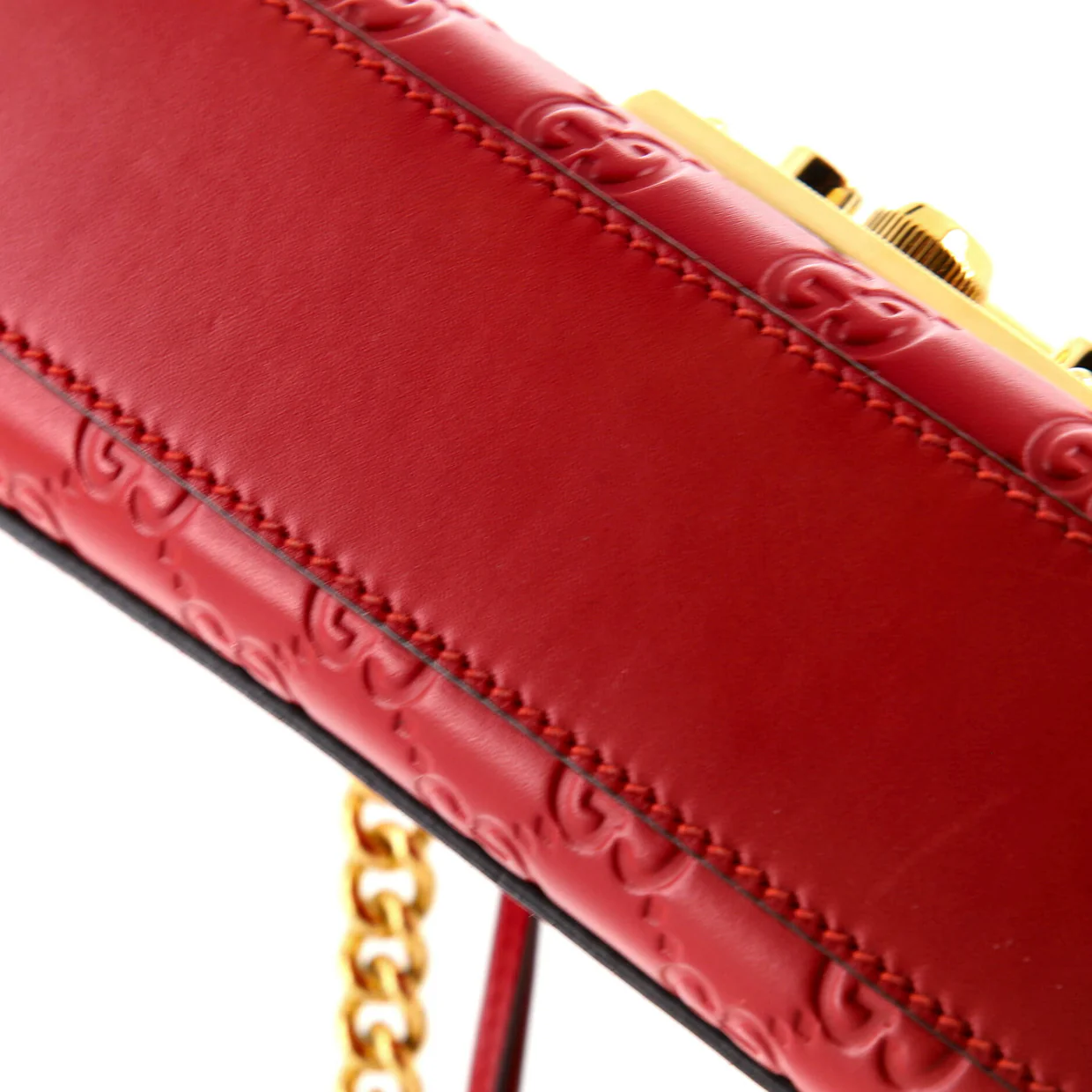 Padlock Shoulder Bag Guccissima Leather Small - Deep Luxury