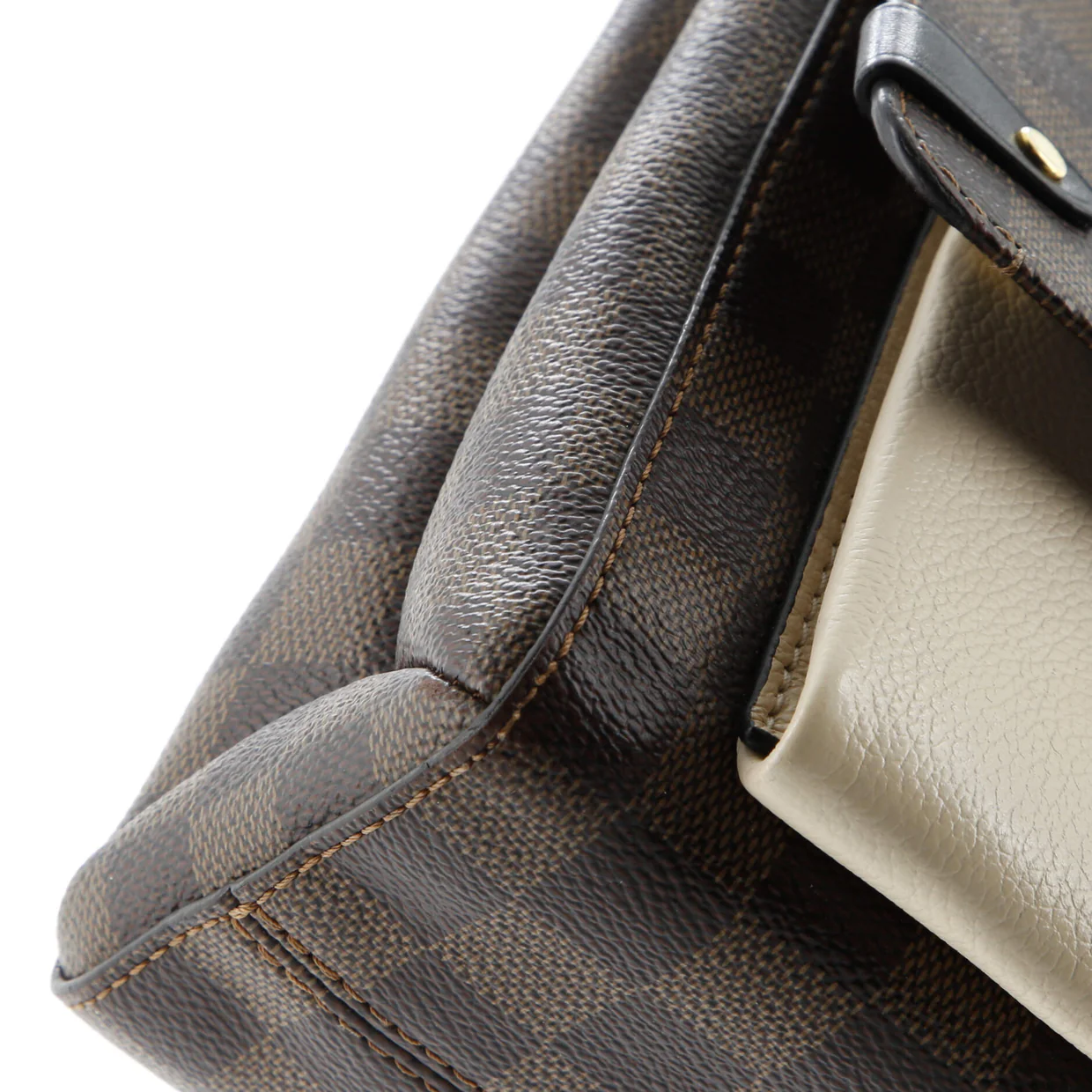 Vavin Handbag Damier with Leather PM - Deep Luxury