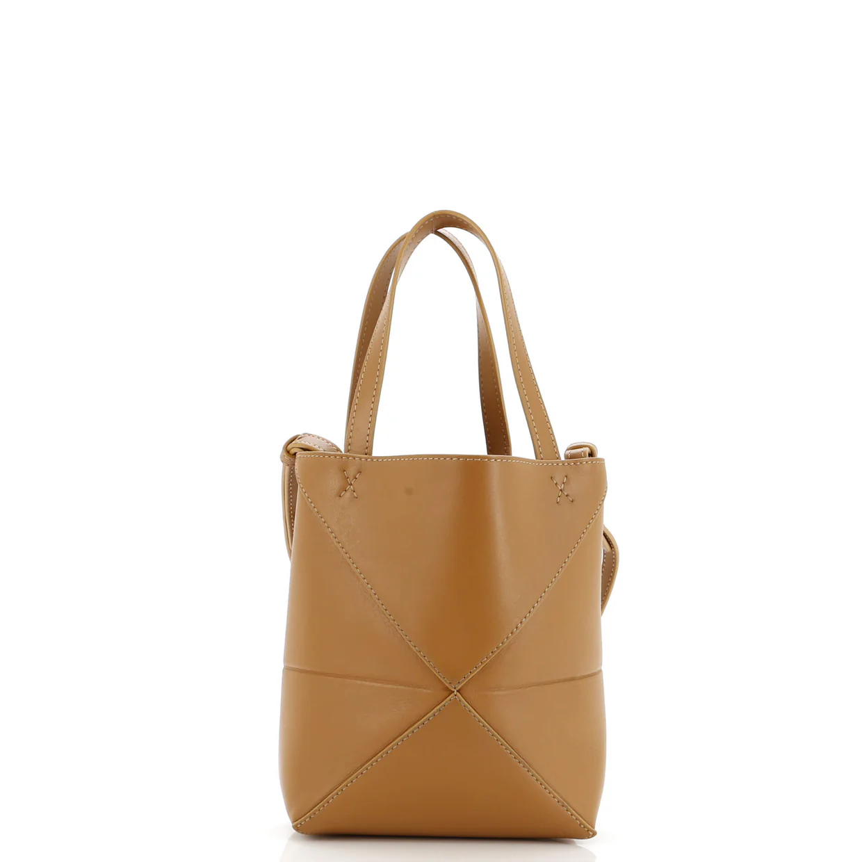 Puzzle Fold Tote Leather Mini - Deep Luxury