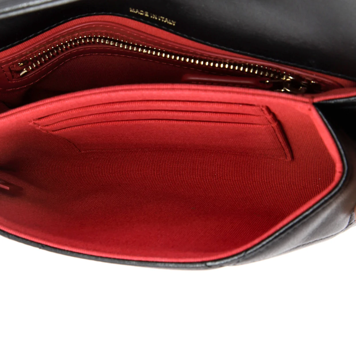19 Flap Pouch with Chain Handle Quilted Lambskin - Deep Luxury