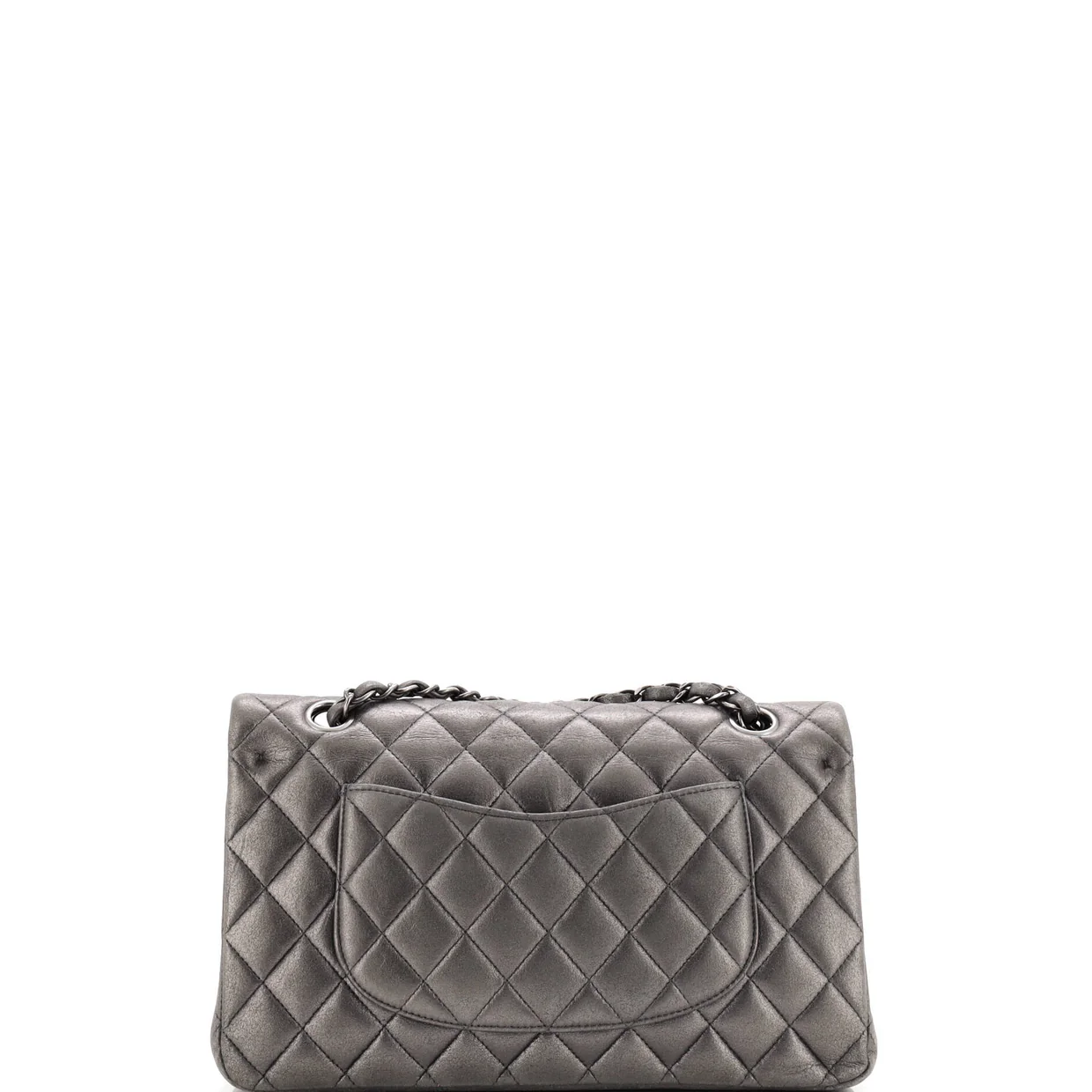 Classic Double Flap Bag Quilted Metallic Lambskin Medium - Deep Luxury