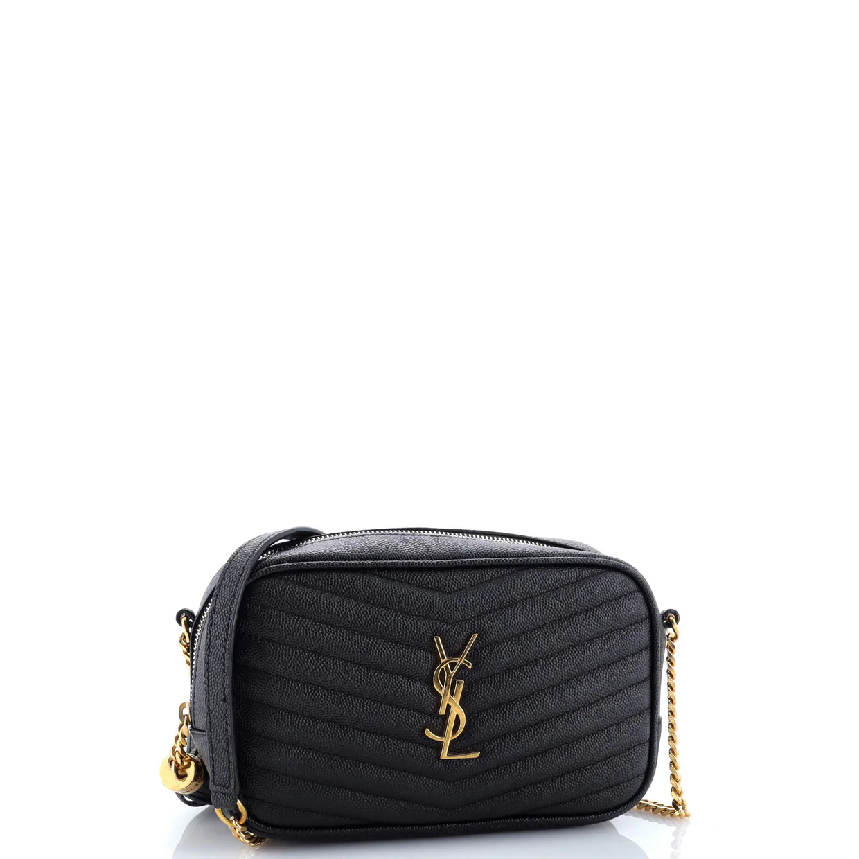 Lou Camera Bag Matelasse Chevron Leather Mini - Deep Luxury