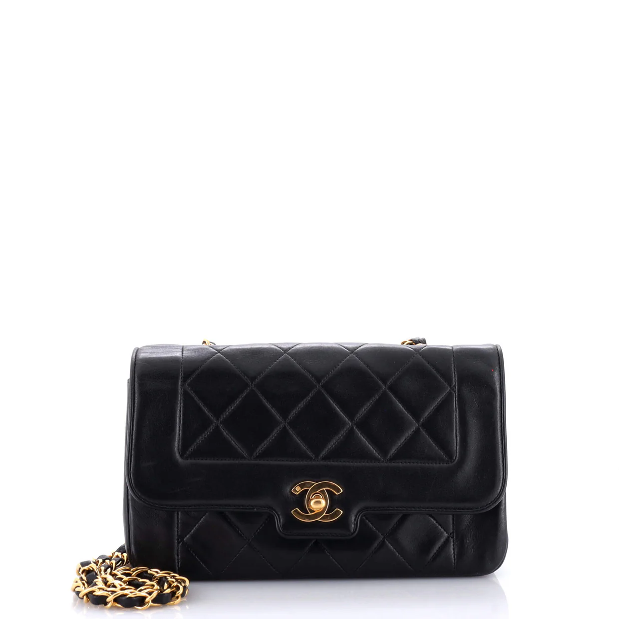 Vintage CC Chain Flap Bag Quilted Lambskin Small - Deep Luxury