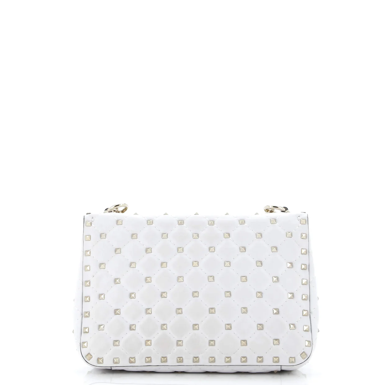 VLTN Rockstud Spike Flap Bag Quilted Leather Medium - Deep Luxury