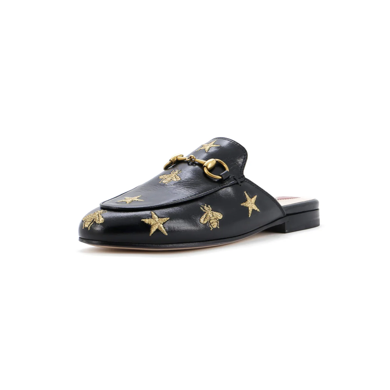 Women's Princetown Mules Embroidered Leather - Deep Luxury