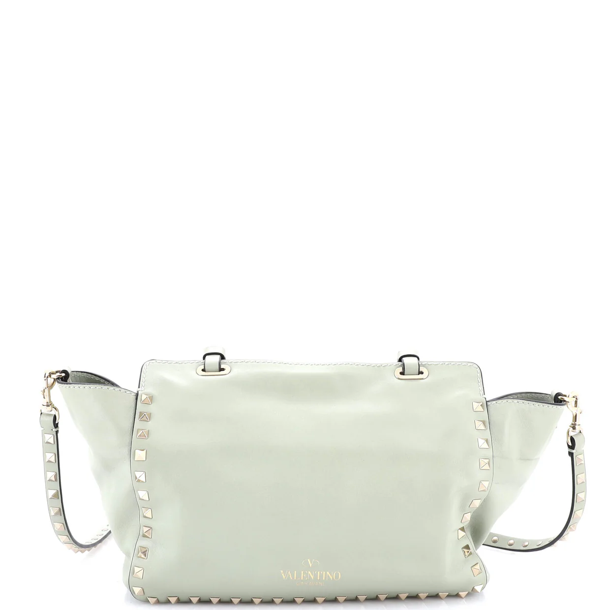 Rockstud Tote Soft Leather Small - Deep Luxury