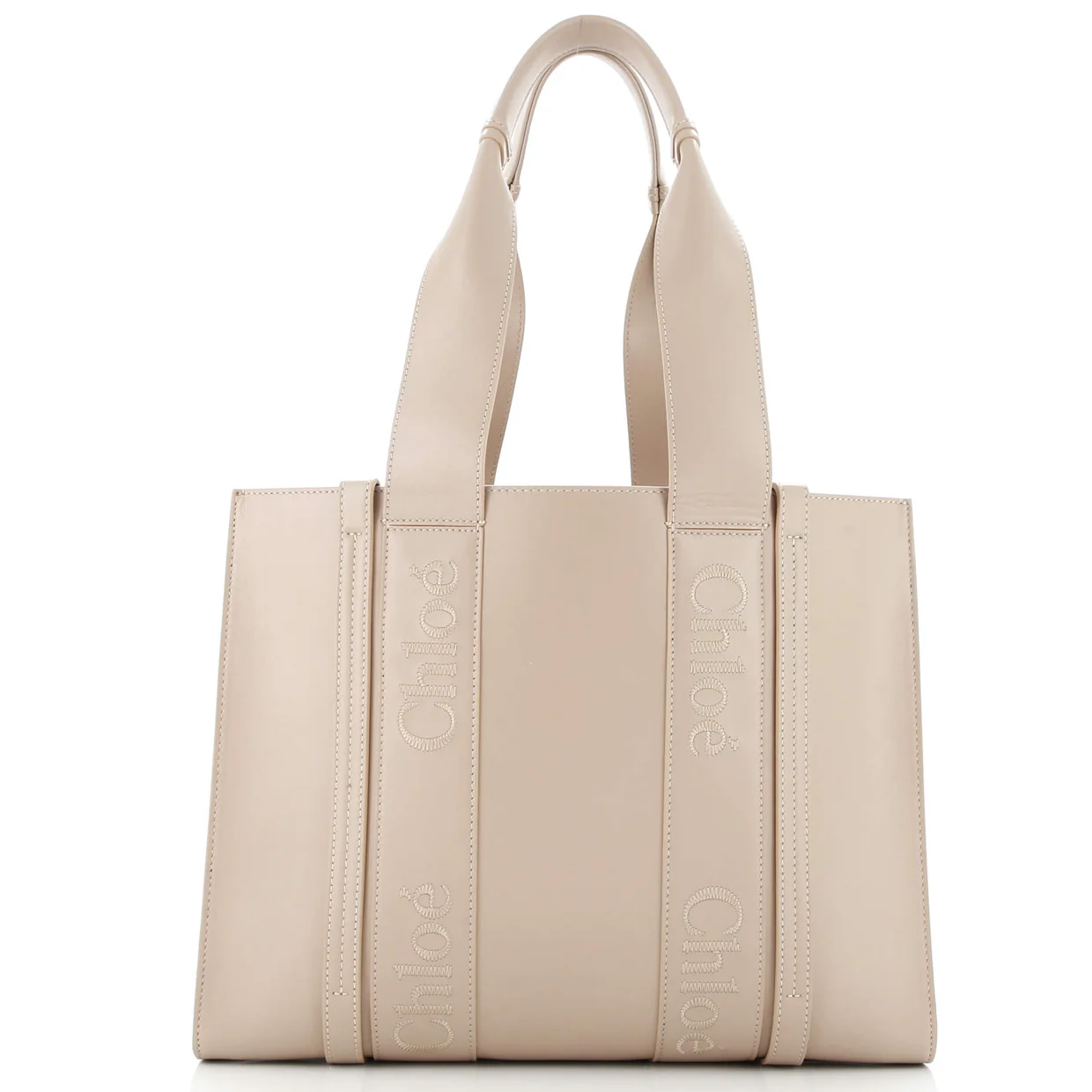 Woody Tote Leather Large - Deep Luxury