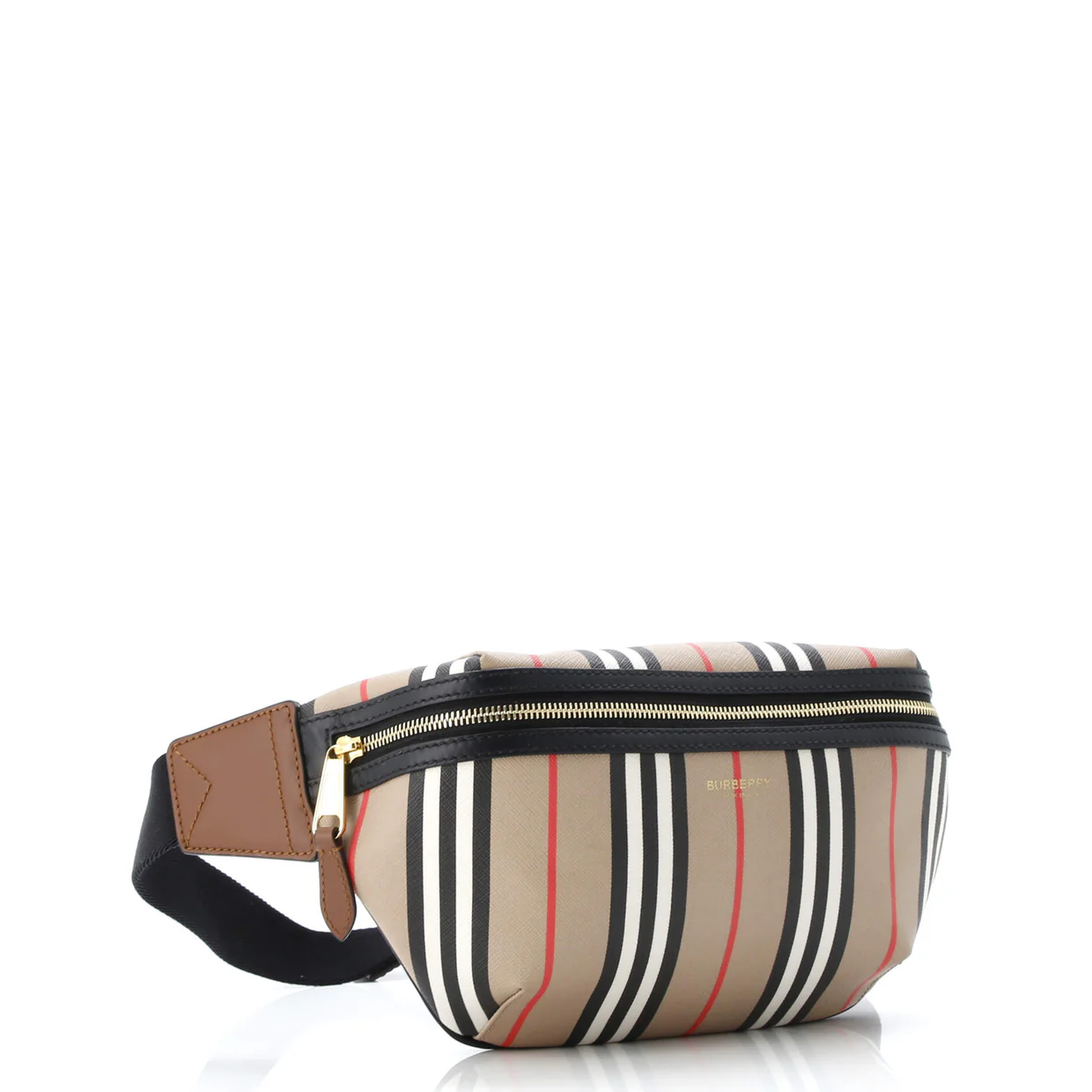Sonny Waist Bag Icon Stripe E-Canvas Medium - Deep Luxury