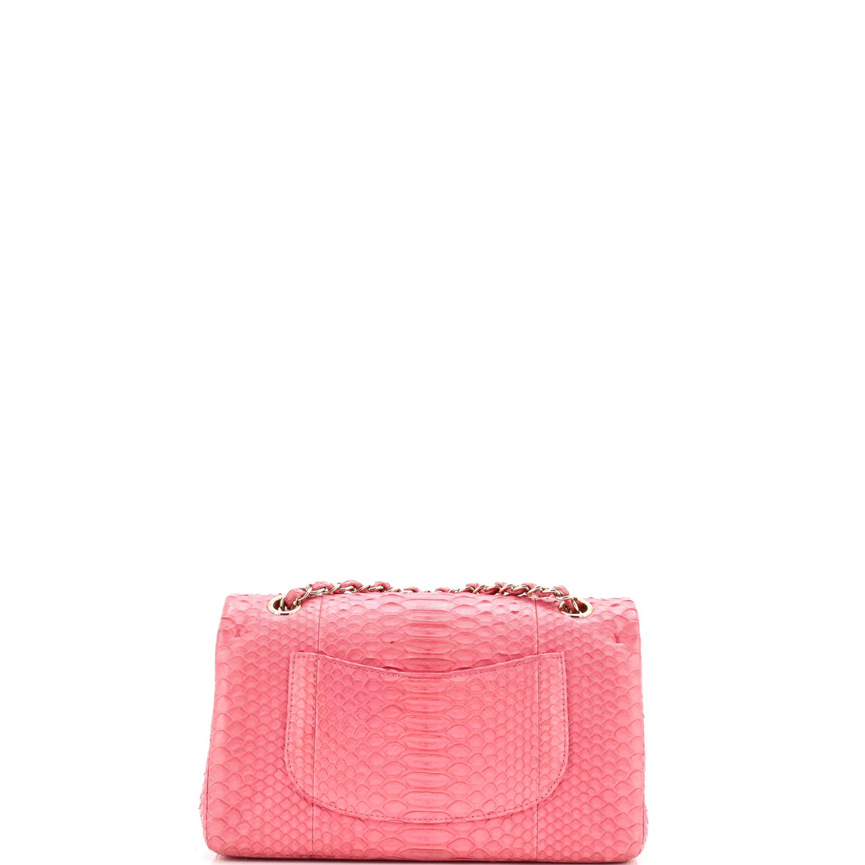 Classic Double Flap Bag Python Medium - Deep Luxury