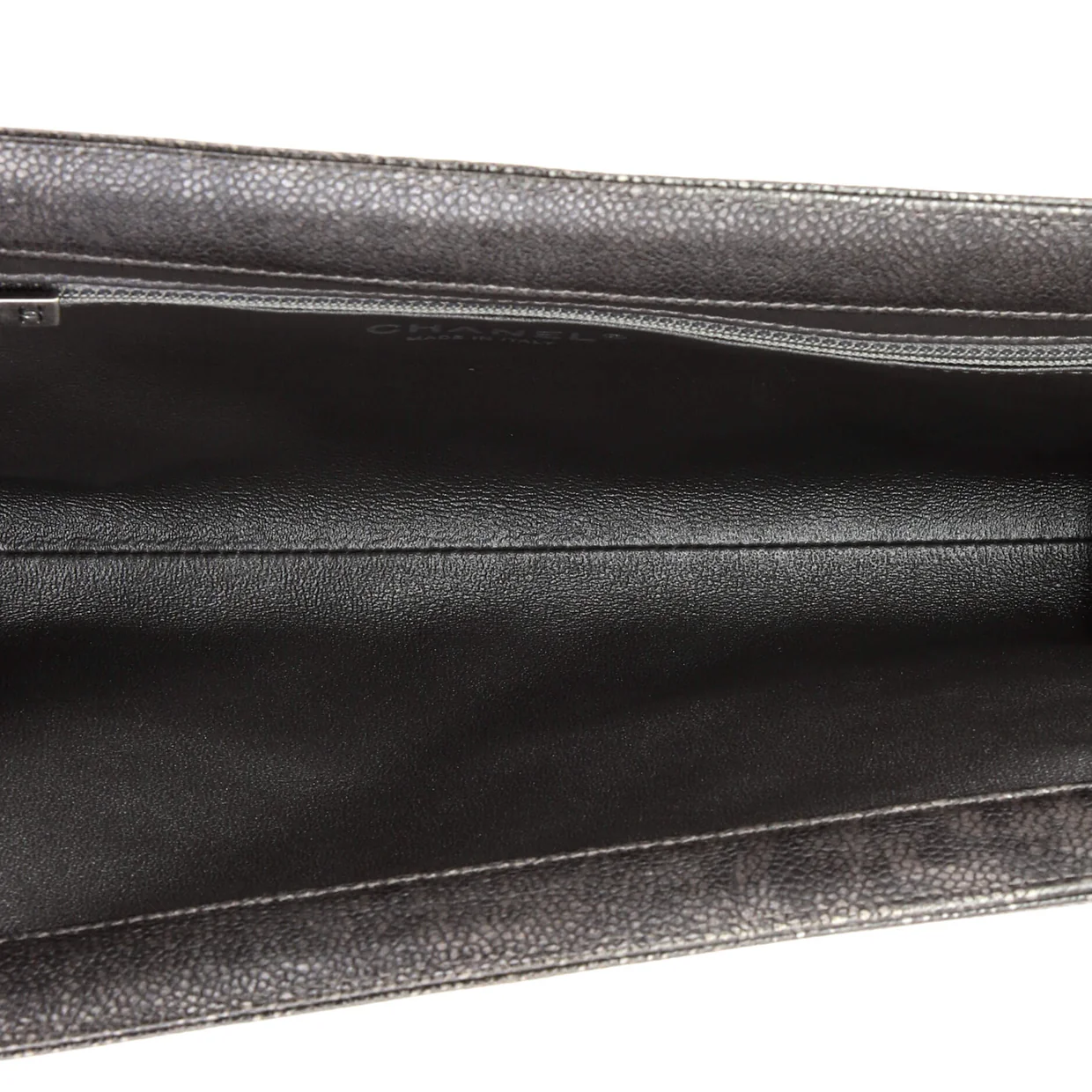 CC Frame Clutch Quilted Caviar Large - Deep Luxury