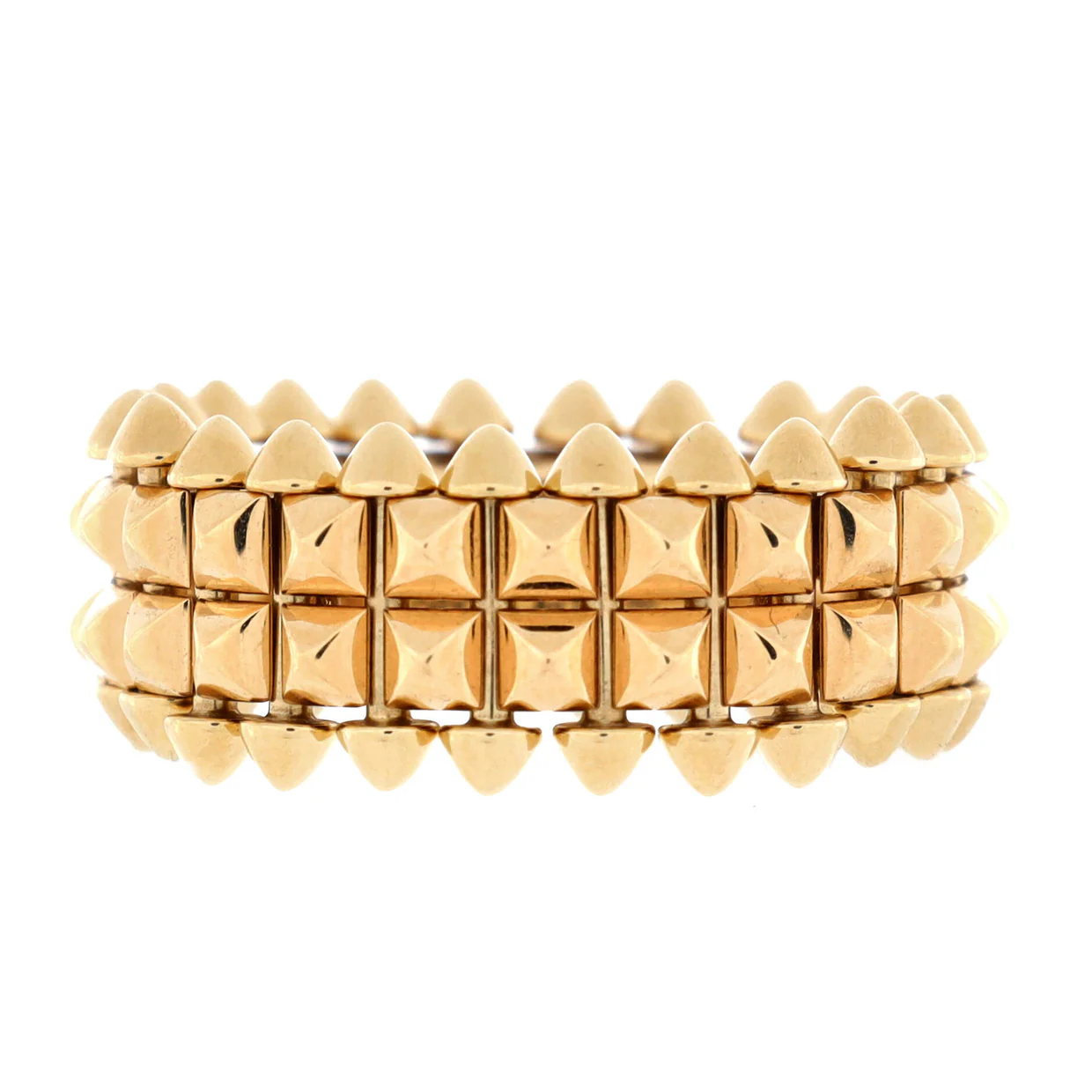 Clash de Cartier 2 Row Ring 18K Yellow Gold Large - Deep Luxury
