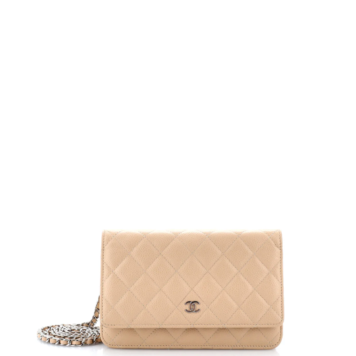 Wallet on Chain Quilted Caviar - Deep Luxury
