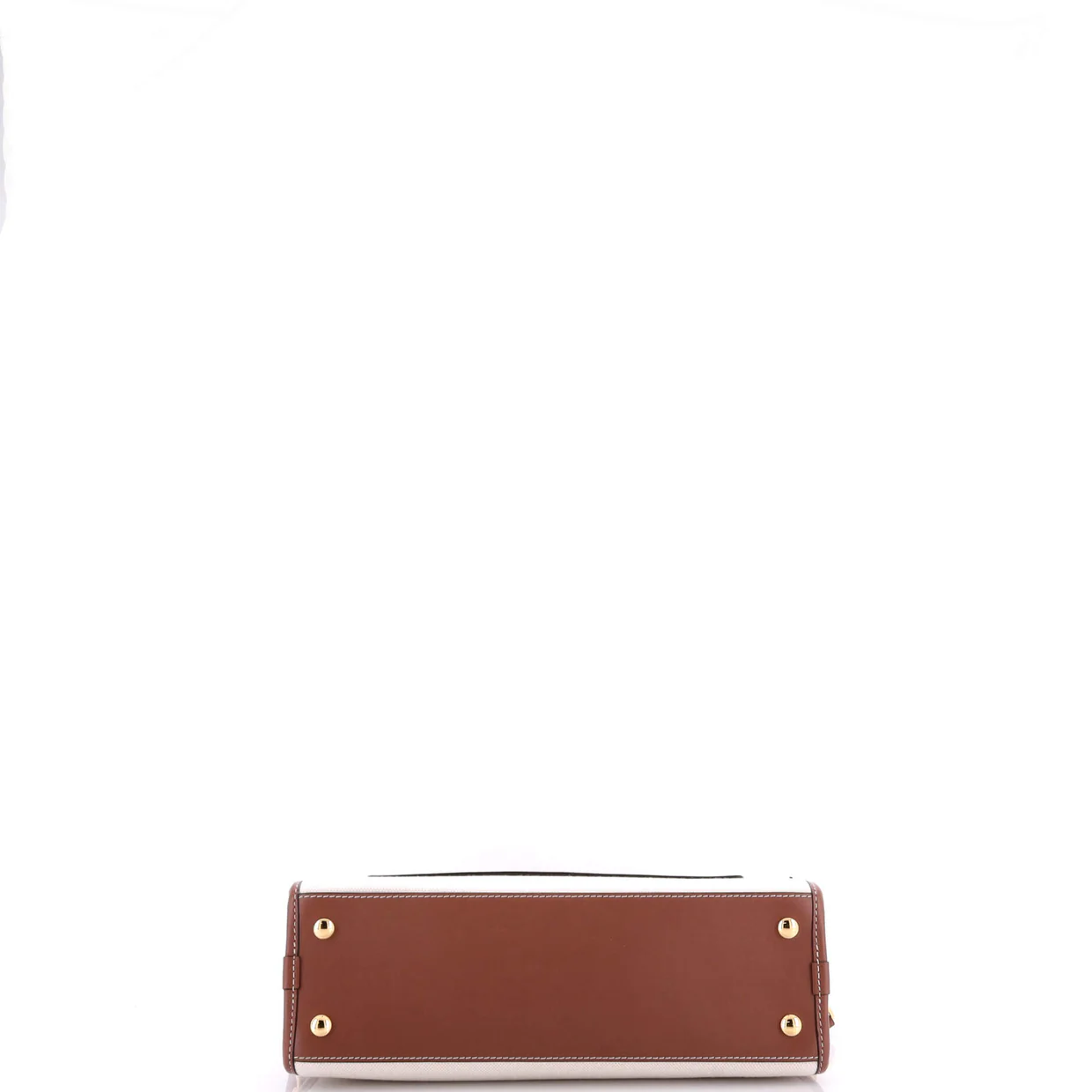 Logo Pocket Tote Canvas with Leather Small - Deep Luxury