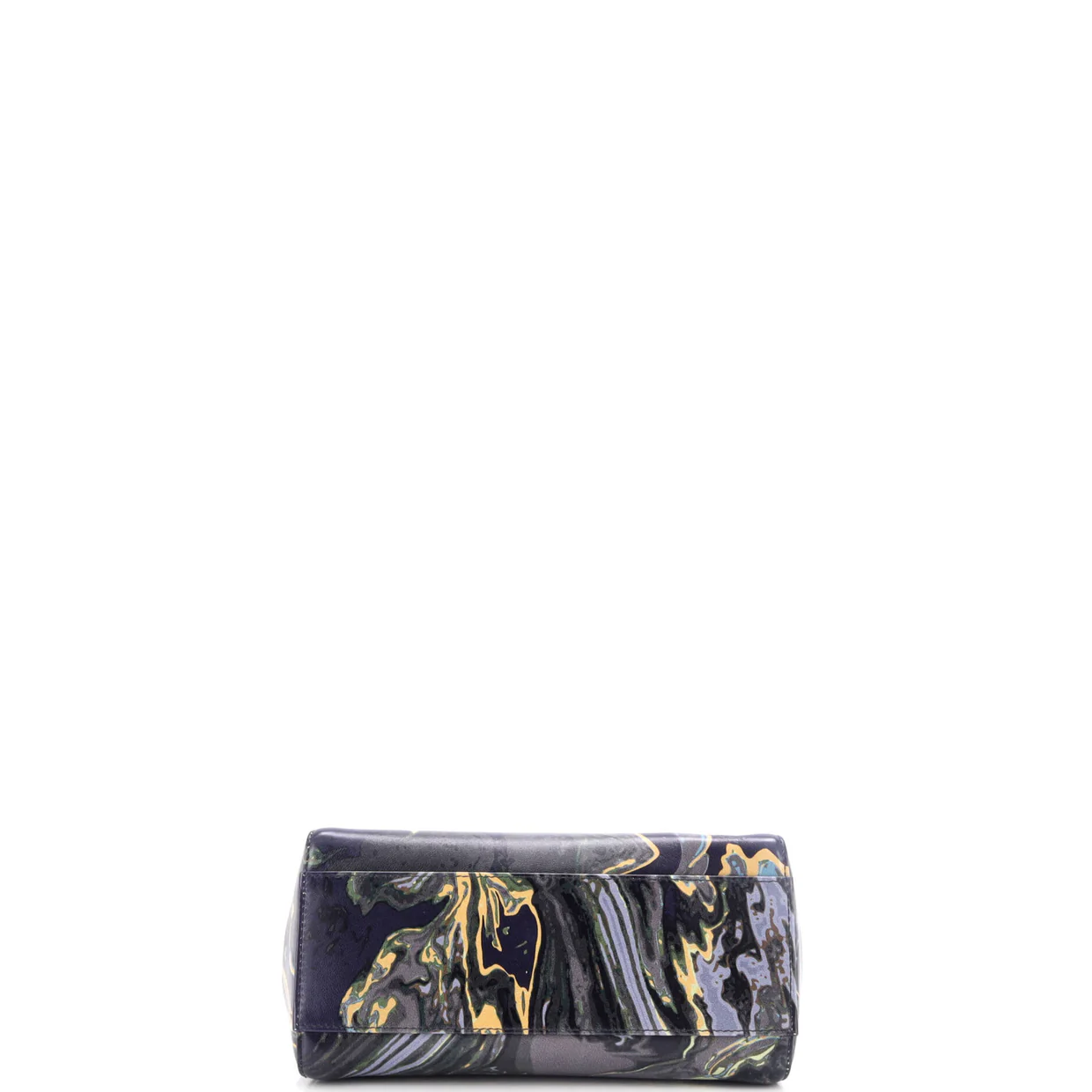 Peekaboo Bag Marble Print Leather Mini - Deep Luxury