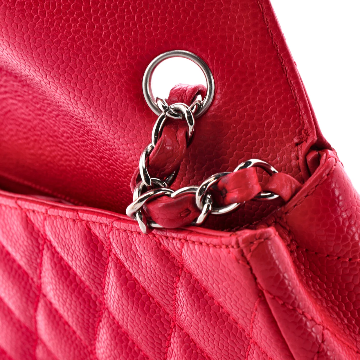 Classic Single Flap Bag Quilted Caviar East West - Deep Luxury