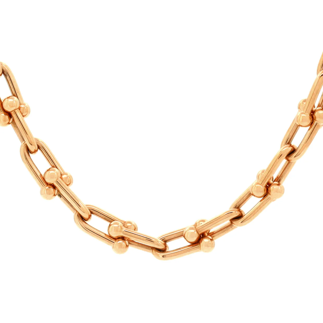 HardWear Link Necklace 18K Rose Gold Small - Deep Luxury