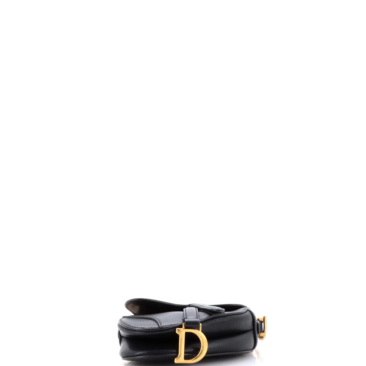 Saddle Handbag with Strap Leather Micro - Deep Luxury