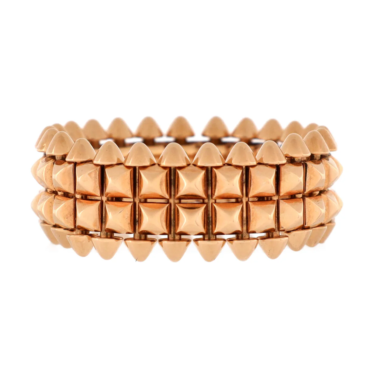 Double Row Clash de Cartier Ring 18K Rose Gold - Deep Luxury