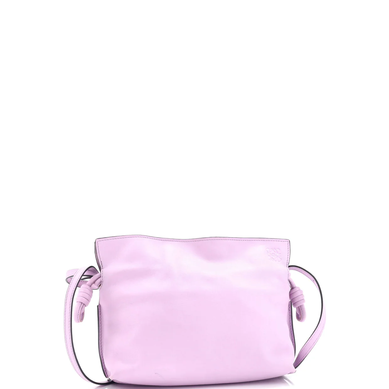 Flamenco Knot Clutch Leather Mini - Deep Luxury