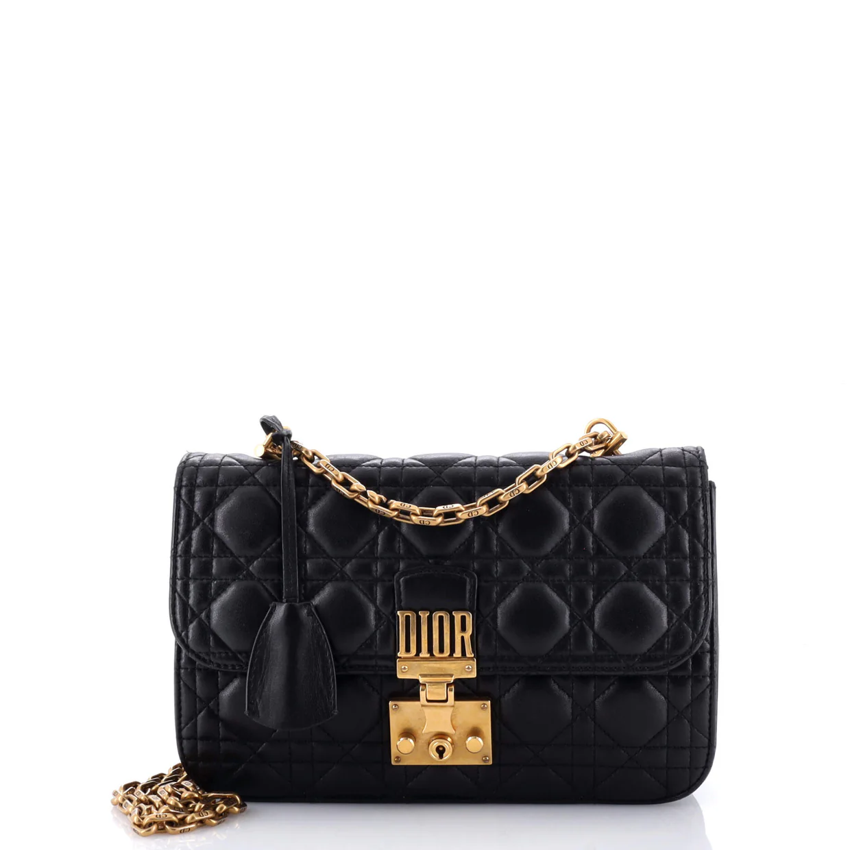 Dioraddict Flap Bag Cannage Quilt Lambskin Medium - Deep Luxury