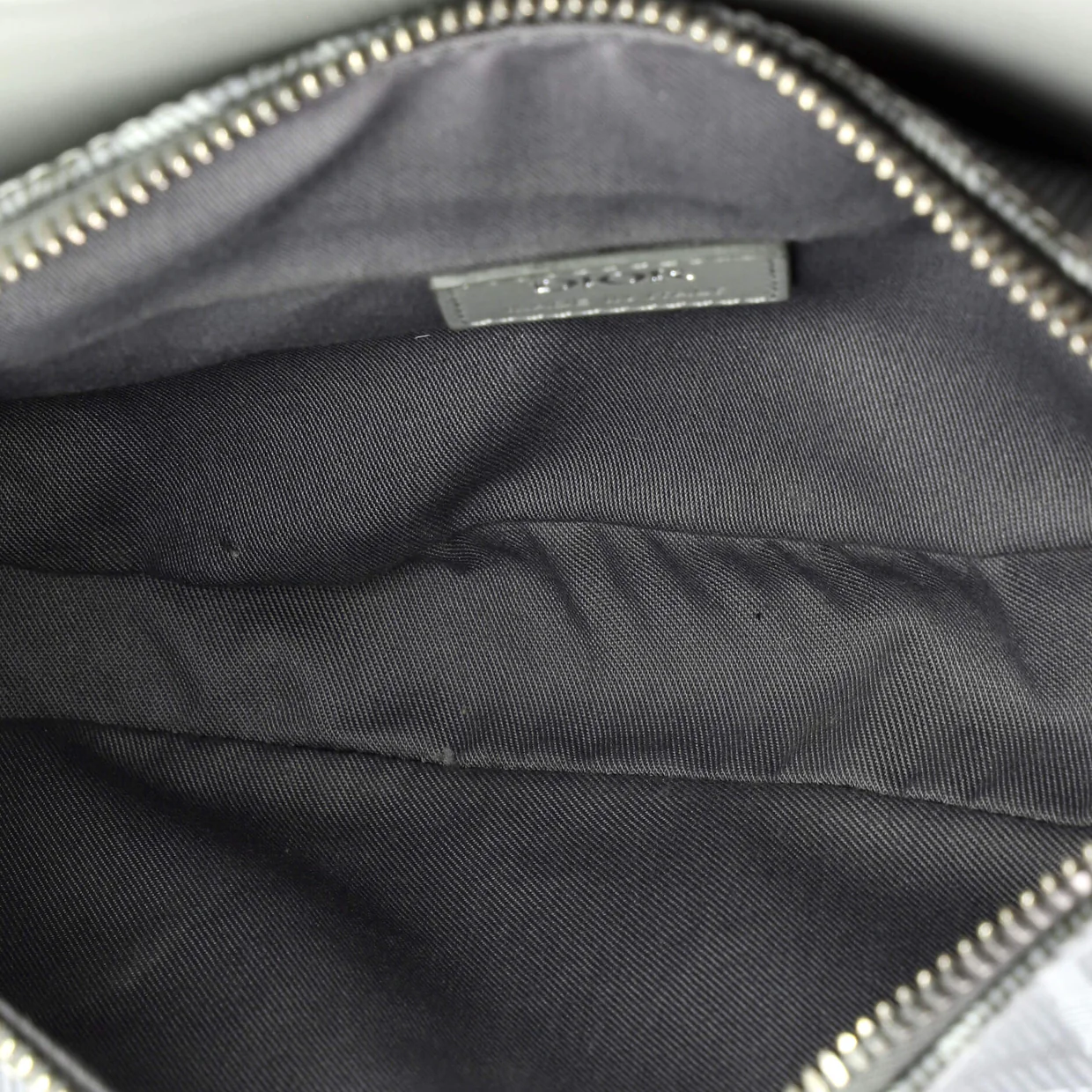 Saddle Crossbody Bag CD Diamond Coated Canvas and Leather - Deep Luxury