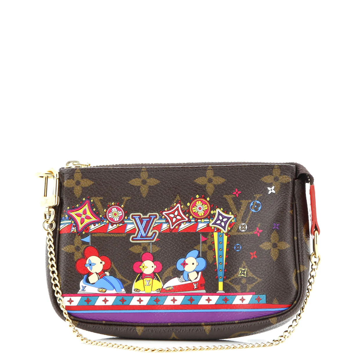 Pochette Accessoires Limited Edition Vivienne Xmas Monogram Canvas Mini - Deep Luxury
