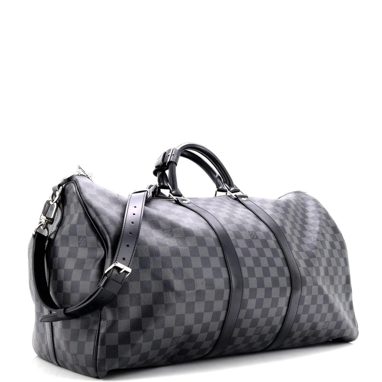 Keepall Bandouliere Bag Damier Graphite 55 - Deep Luxury
