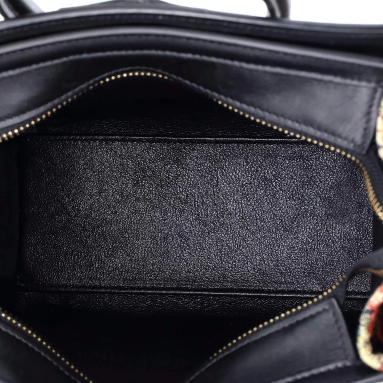 Luggage Bag Printed Jacquard and Leather Nano - Deep Luxury