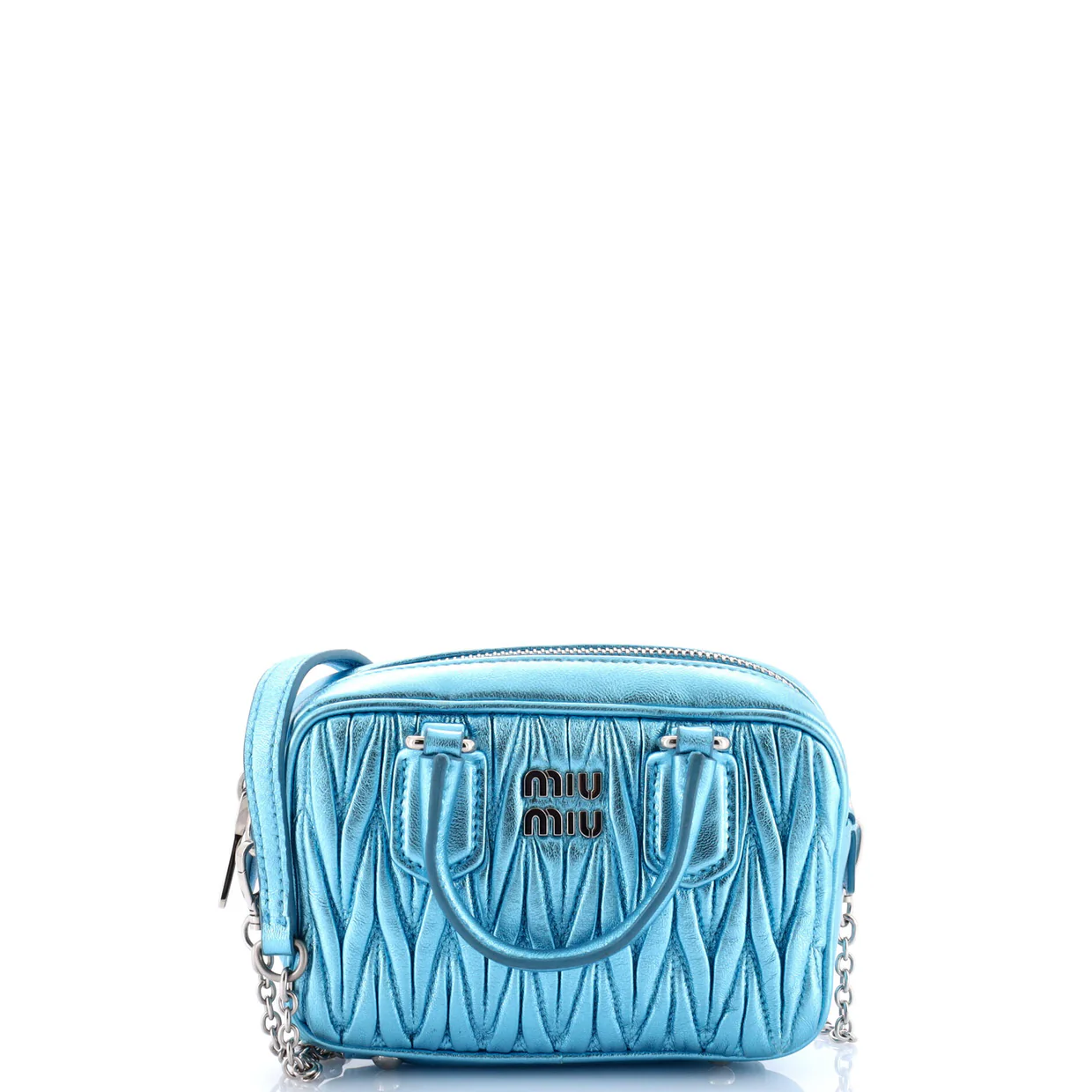 Arcadie Top Handle Chain Bag Matelasse Leather XXS - Deep Luxury