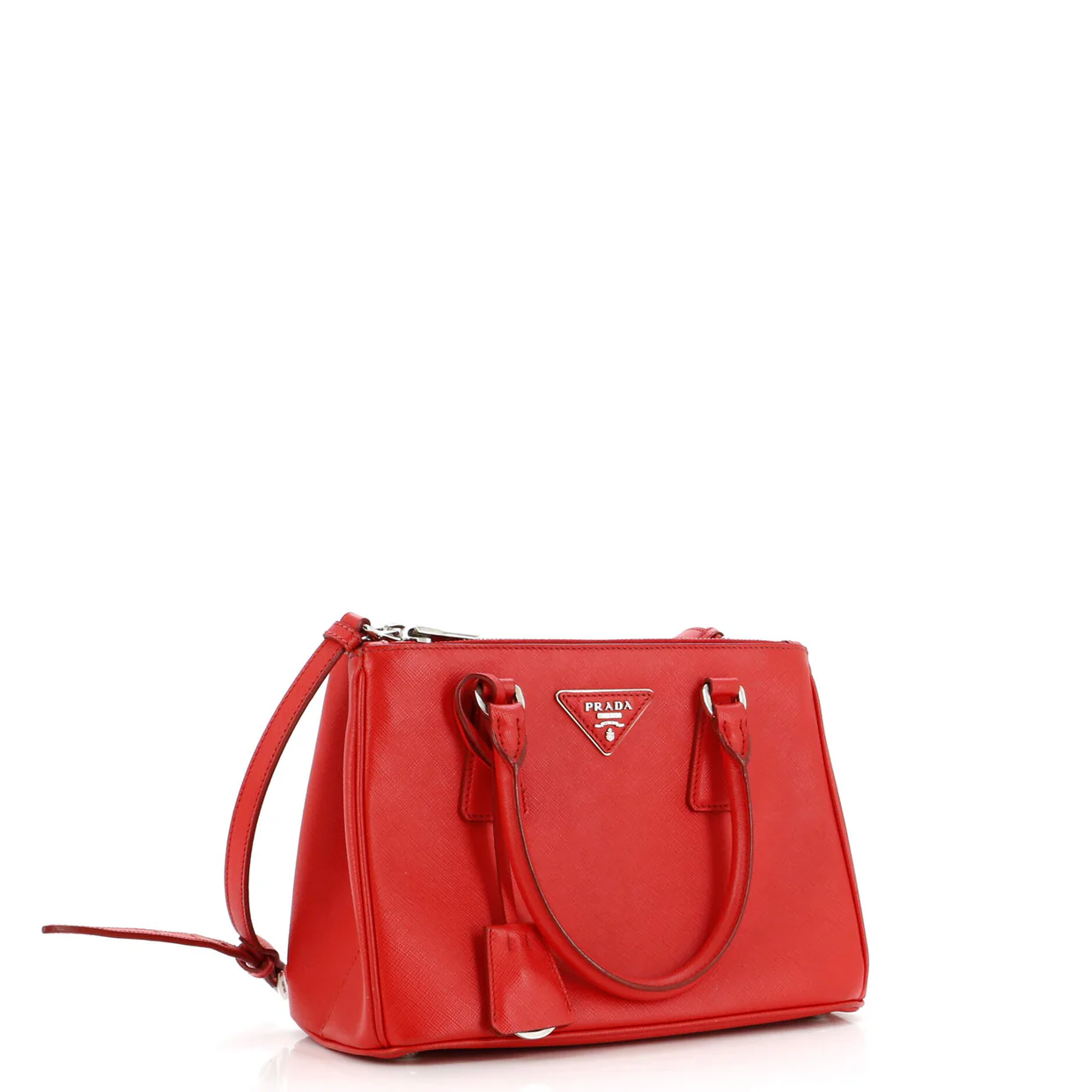 Galleria Double Zip Tote Saffiano Leather Small - Deep Luxury