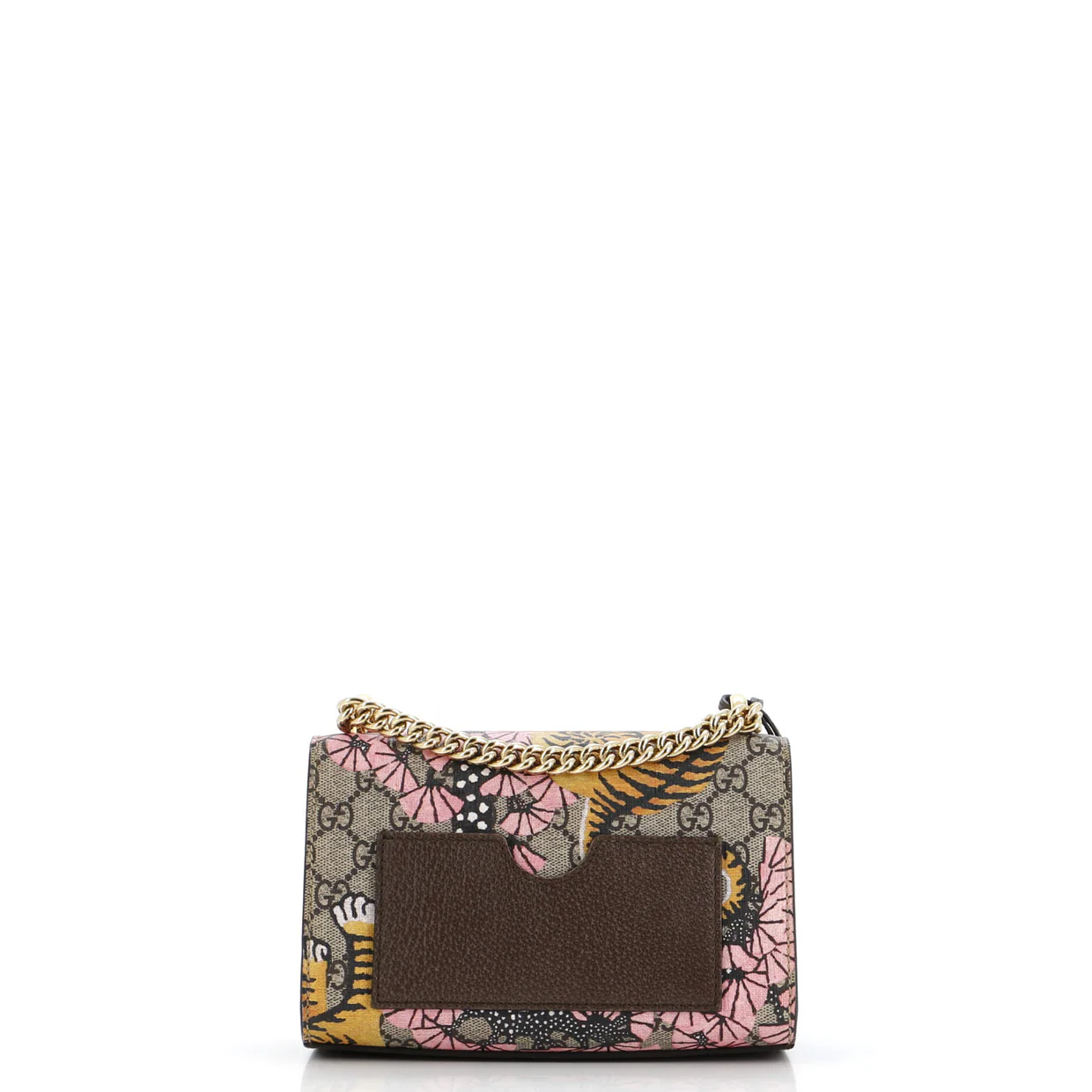 Padlock Shoulder Bag Bengal Print GG Coated Canvas Small - Deep Luxury