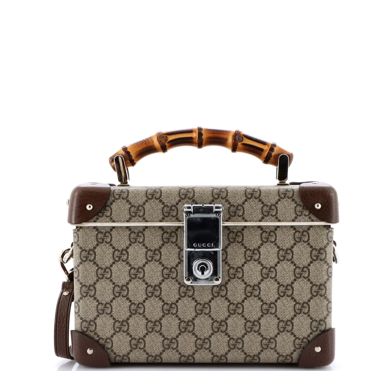 Bamboo Globe-Trotter Vanity Case GG Coated Canvas - Deep Luxury