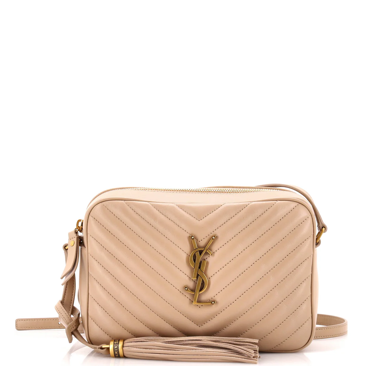 Lou Camera Bag Matelasse Chevron Leather Small - Deep Luxury