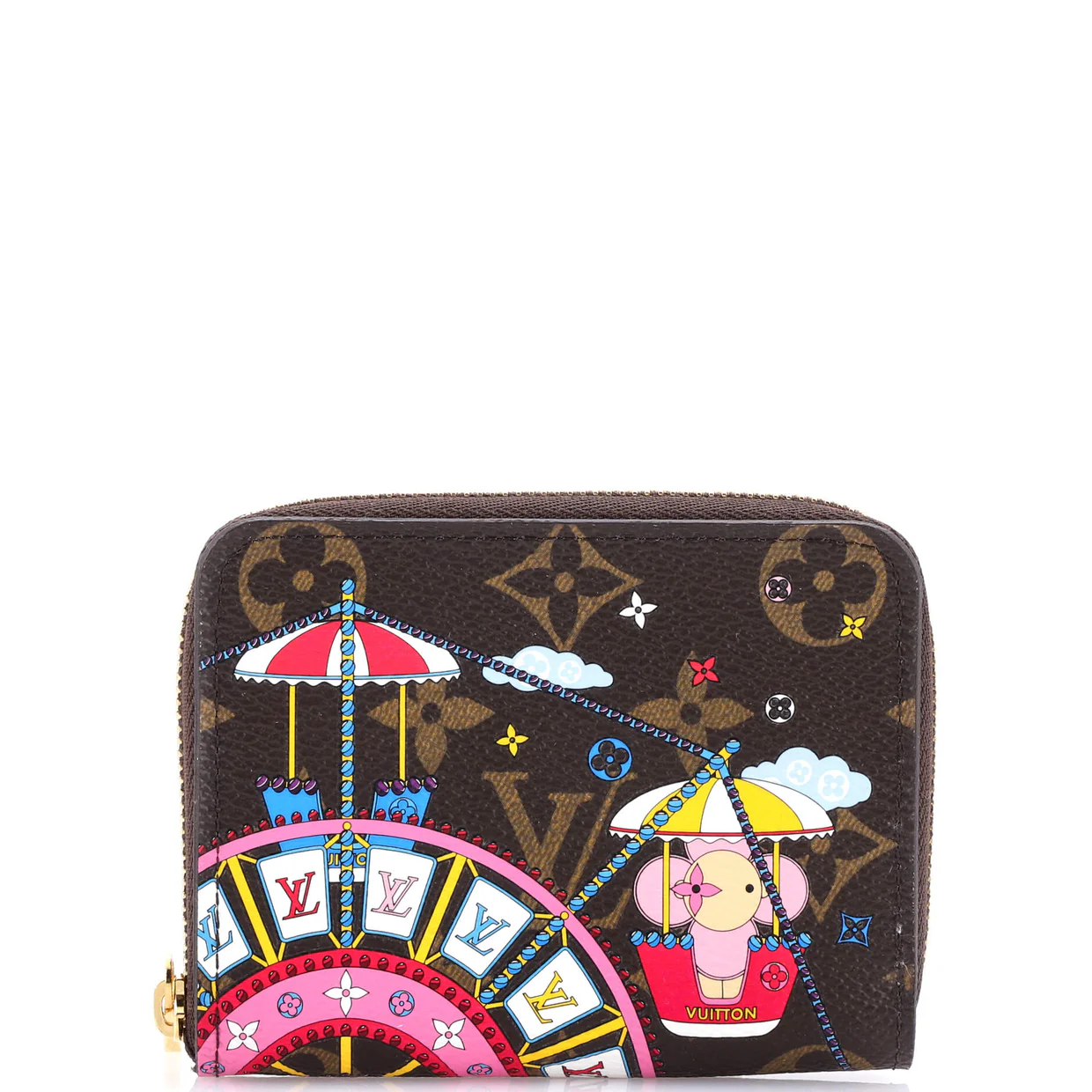 Zippy Coin Purse Limited Edition Vivienne Xmas Monogram Canvas - Deep Luxury