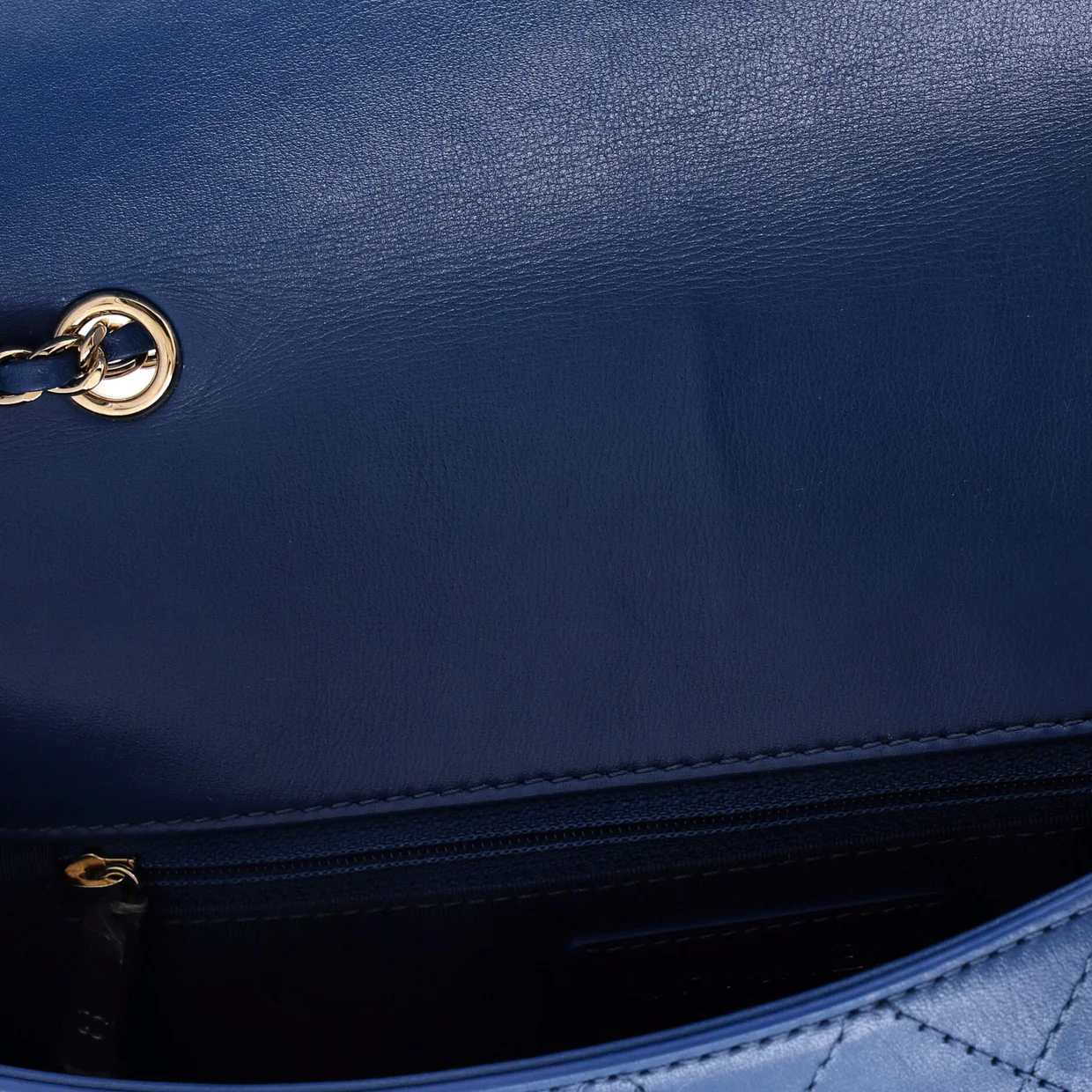 Covered CC Flap Bag Stitched Calfskin Medium - Deep Luxury