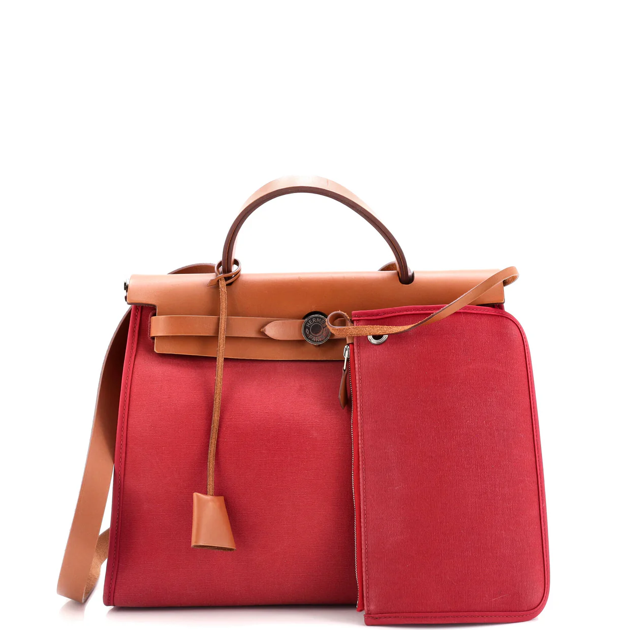 Herbag Zip Leather and Toile 31 - Deep Luxury