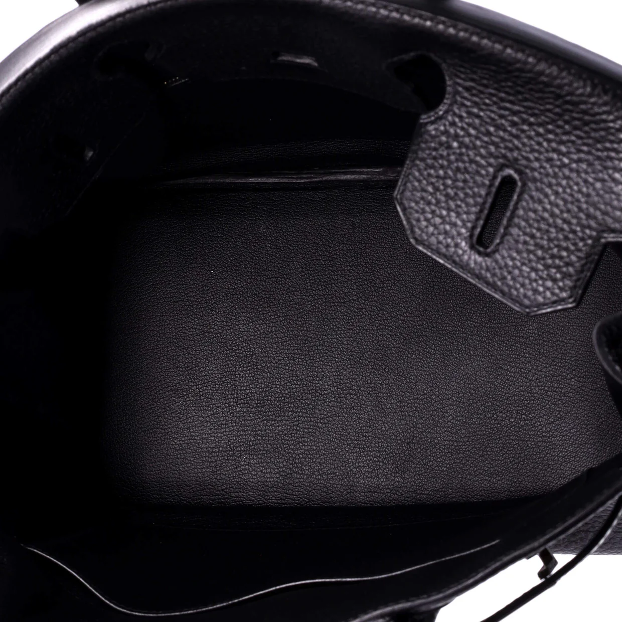 Birkin Handbag Noir Togo with Palladium Hardware 30 - Deep Luxury