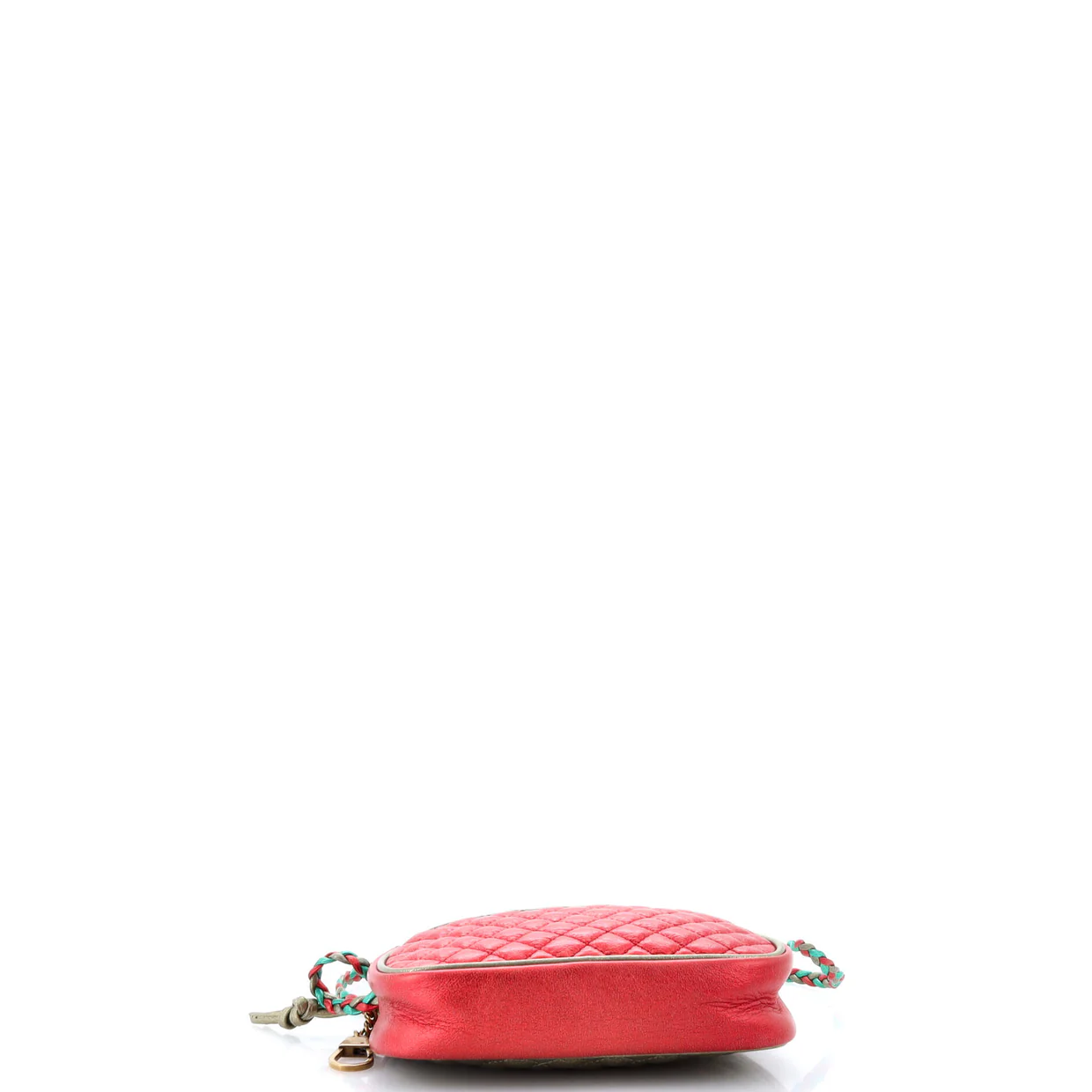 Trapuntata Camera Shoulder Bag Quilted Laminated Leather Mini - Deep Luxury