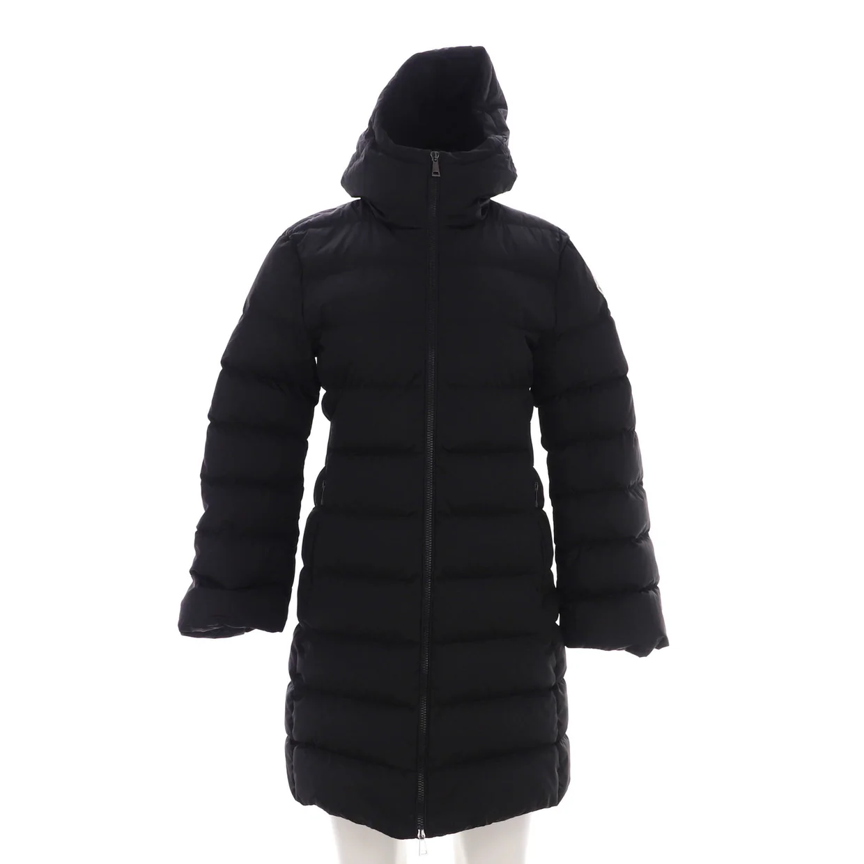 Women's Dombes Hooded Puffer Coat Quilted Polyamide with Down - Deep Luxury