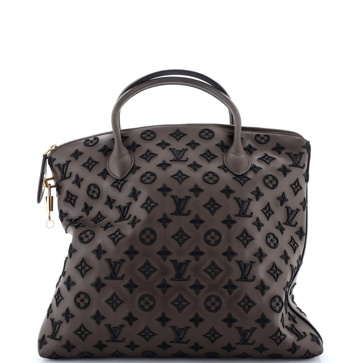 Lockit Handbag Limited Edition Monogram Addiction Rubber Vertical - Deep Luxury
