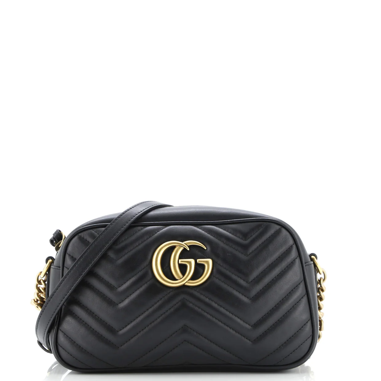 GG Marmont Shoulder Bag Matelasse Leather Small - Deep Luxury