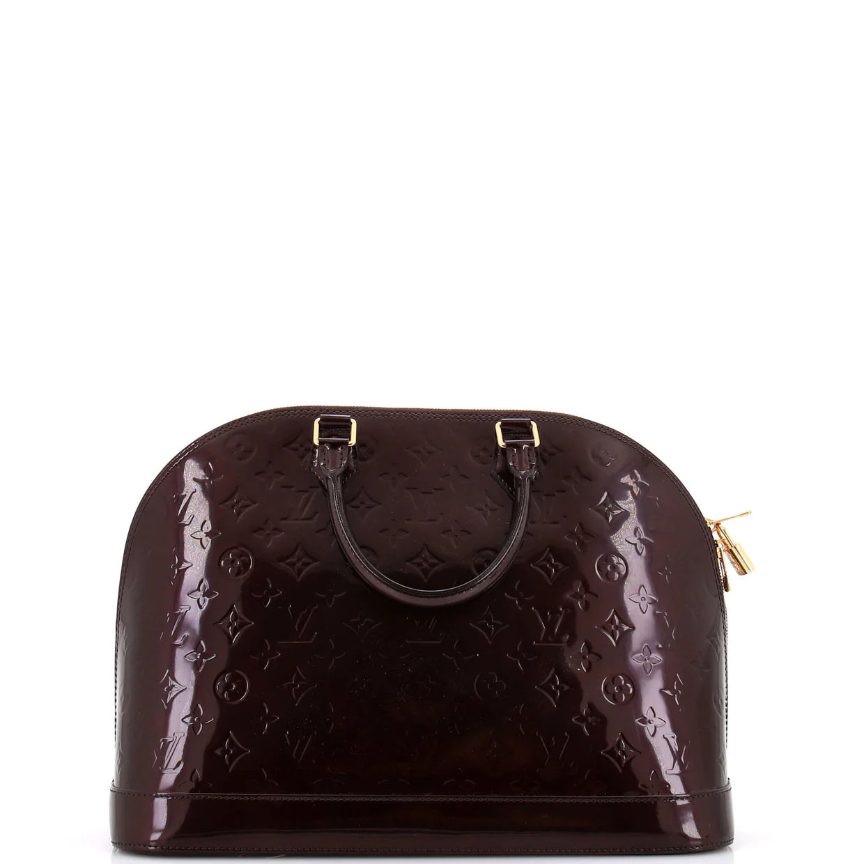 Alma Handbag Monogram Vernis GM - Deep Luxury