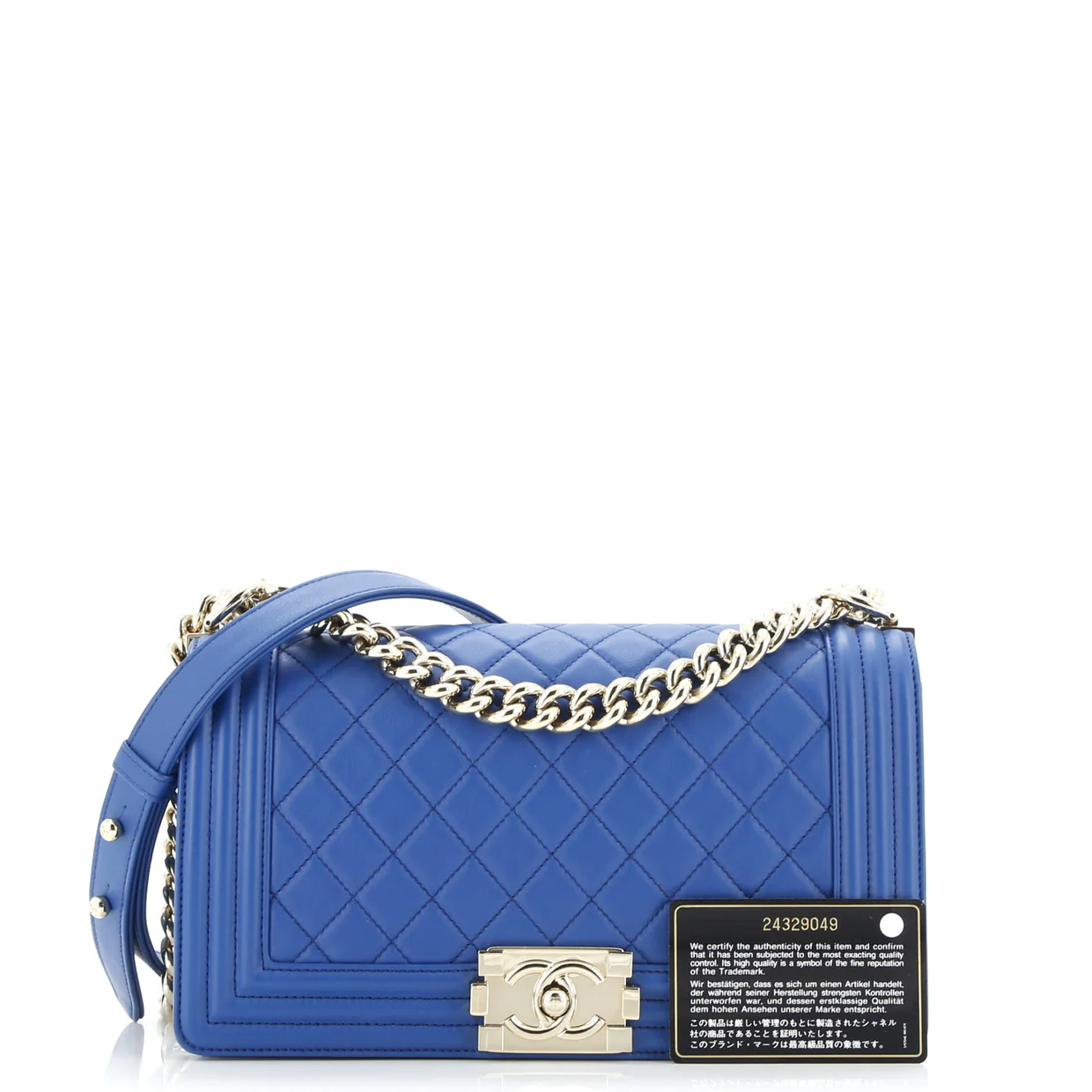 Boy Flap Bag Quilted Calfskin Old Medium - Deep Luxury